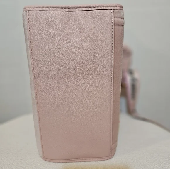 Juicy Couture Pink Mini Velour Logo Tote Crossbody Shoulder Bag - Picture 4 of 15